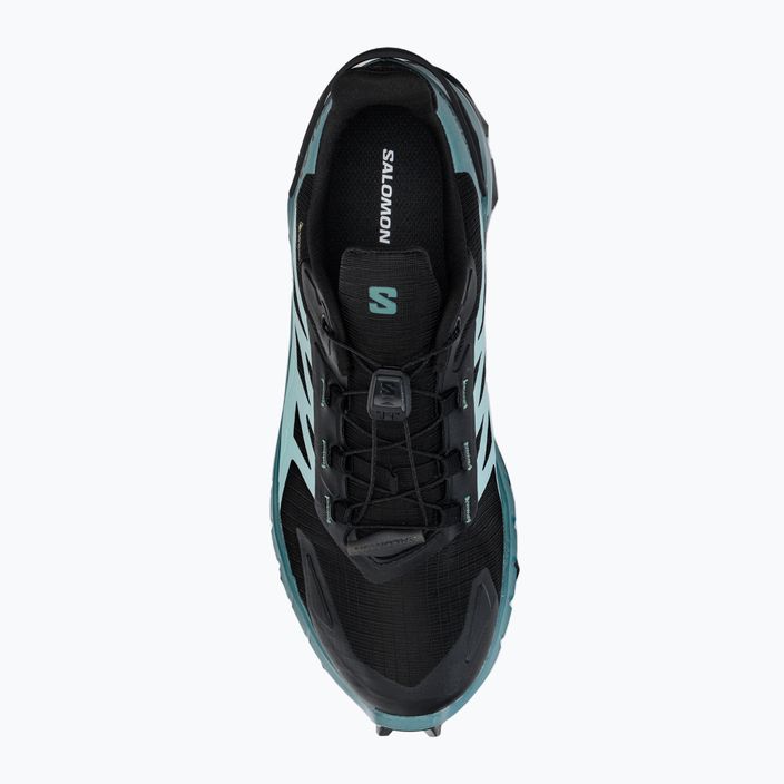 Încălțăminte de alergat pentru femei Salomon Supercross 4 GTX negru-albastră L41735500 6