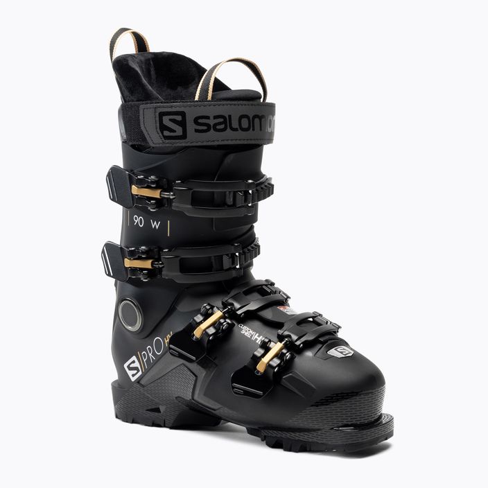 Ghete de schi pentru femei Salomon S Pro HV 90 W GW negru L47102500
