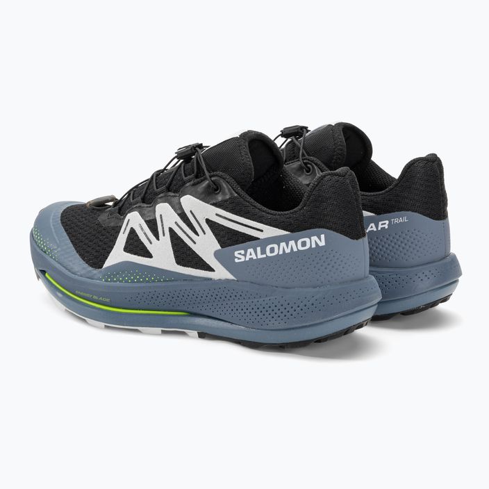 Bărbați Salomon Pulsar Trail pantofi de alergare negru/albastru China/gheață arctică 3
