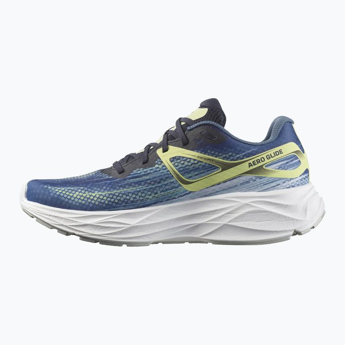 Pantofi de alergare pentru bărbați Salomon Aero Glide albastru cenușă/sefira închisă/calcar însorit 12