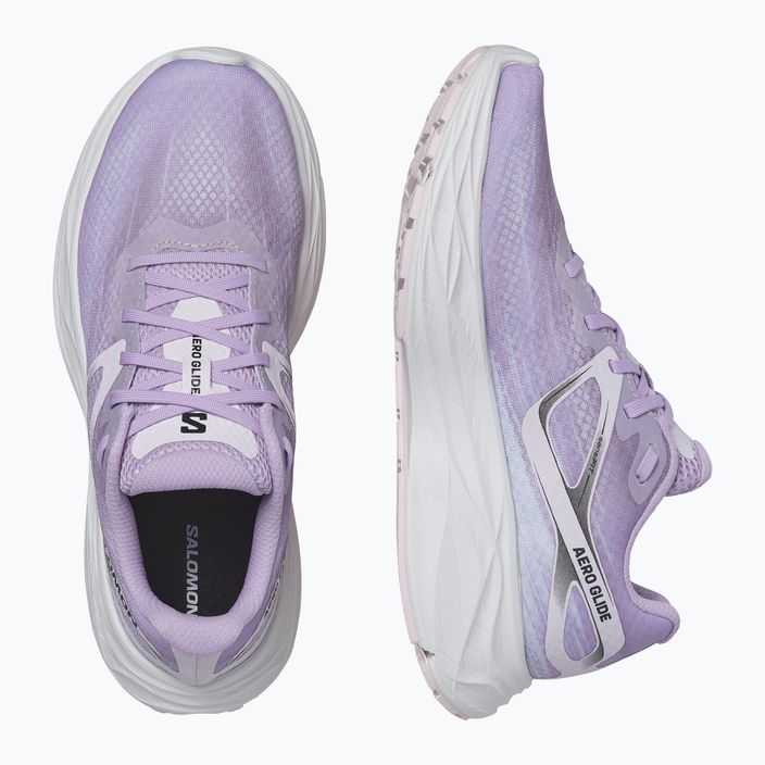 Pantofi de alergare pentru femei Salomon Aero Glide orchid bloom/cradle pink/white 13