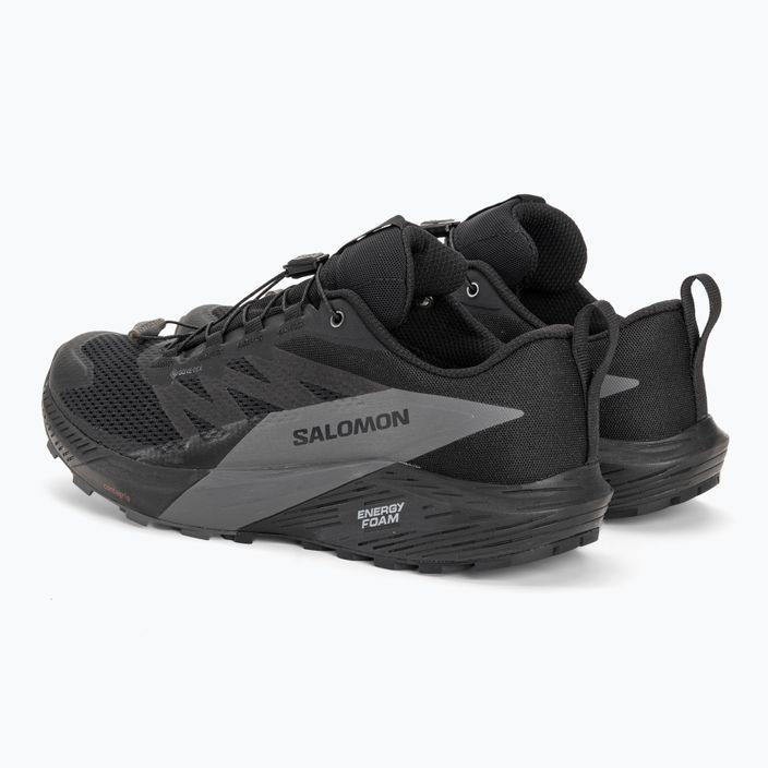 Pantofi de alergare pentru bărbați Salomon Sense Ride 5 GTX negru/magnet/negru 3