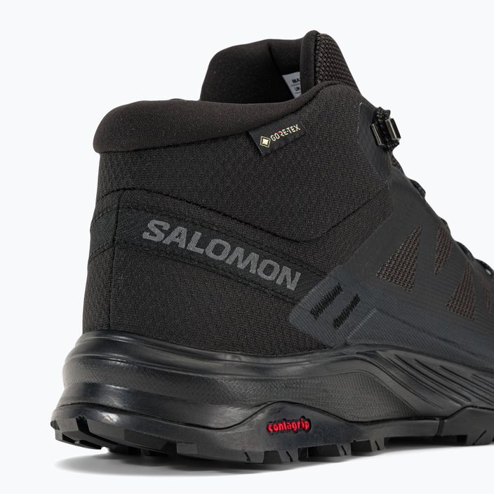 Încălțăminte de trekking pentru bărbați Salomon Outrise Mid GTX neagră L47143500 9
