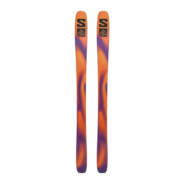 Salomon QST 98 + piei reef waters/flame orange/royal purple schiuri downhill 2