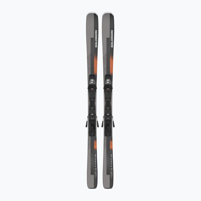 Salomon Stance 84 + M12 GW schiuri de coborâre negru/neon orange/dove 6