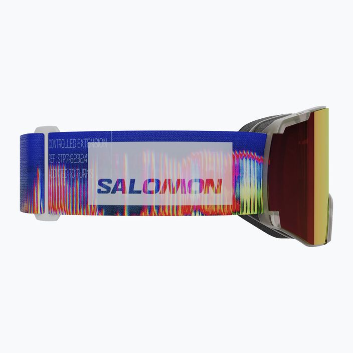 Ochelari de schi Salomon S View Sigma translucid înghețat/roșu maculat roșu 7