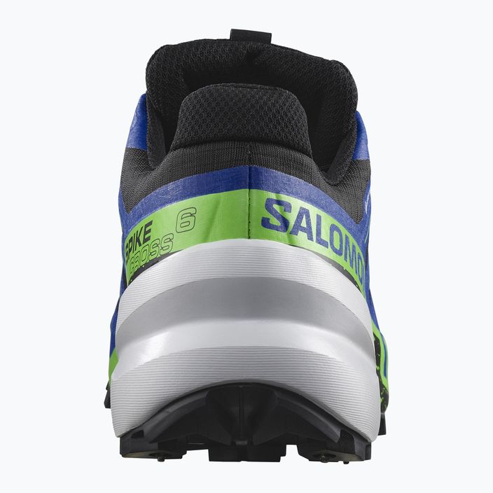 Pantofi de alergare pentru bărbați Salomon Spikecross 6 GTX negru/surf the web/gecko verde 10