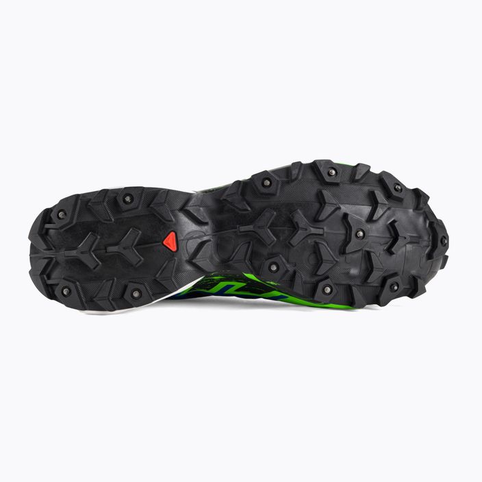 Pantofi de alergare pentru bărbați Salomon Spikecross 6 GTX negru/surf the web/gecko verde 5