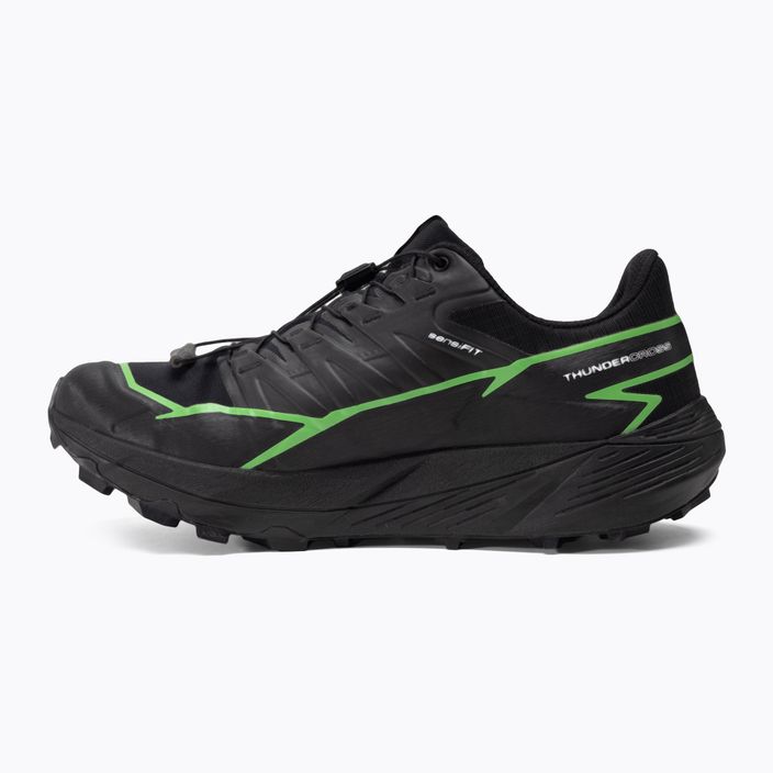 Pantofi de alergare pentru bărbați Salomon Thundercross GTX negru/gecko verde/negru 2