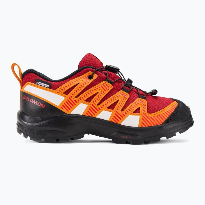 Pantofi de trekking pentru copii Salomon Xa Pro V8 CSWP roșu/negru/opărat pentru copii 2