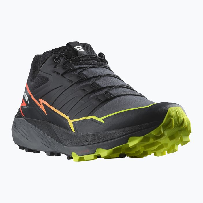 Pantofi de alergare Salomon Thundercross pentru bărbați negru/nuanță liniștită/coral aprins 14