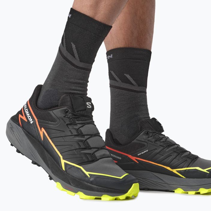 Pantofi de alergare Salomon Thundercross pentru bărbați negru/nuanță liniștită/coral aprins 3