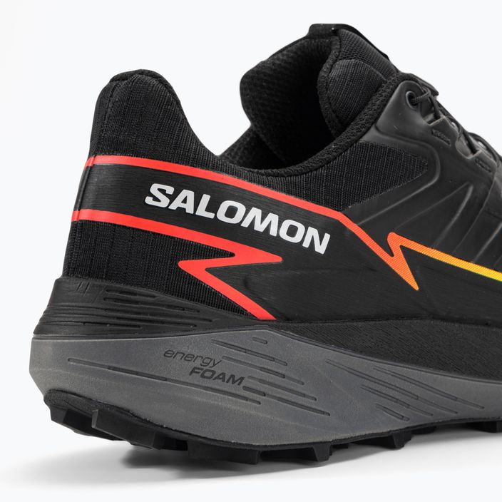 Pantofi de alergare Salomon Thundercross pentru bărbați negru/nuanță liniștită/coral aprins 13