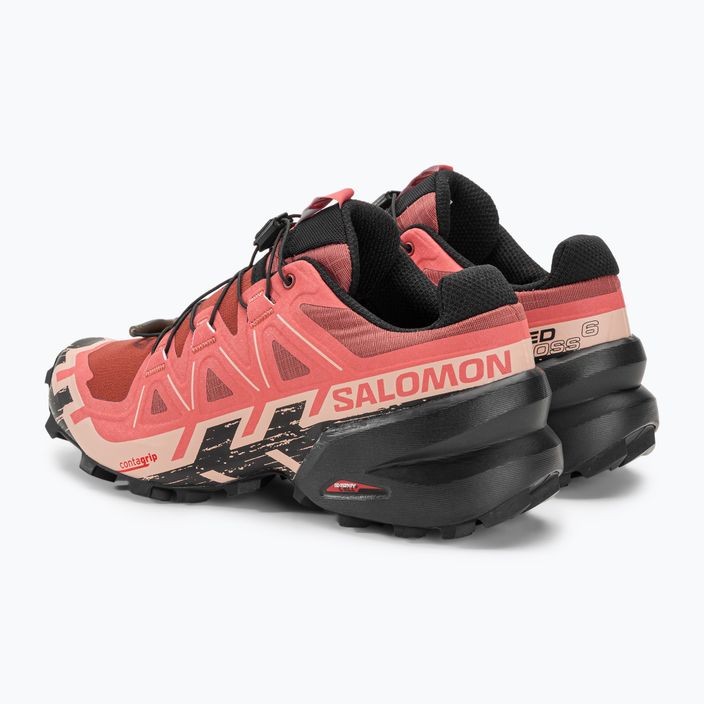 Salomon Speedcross 6 pantofi de alergare pentru femei piele de vacă / negru / trandafir englezesc 6