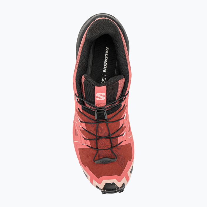 Salomon Speedcross 6 pantofi de alergare pentru femei piele de vacă / negru / trandafir englezesc 9
