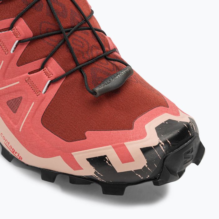 Salomon Speedcross 6 pantofi de alergare pentru femei piele de vacă / negru / trandafir englezesc 10