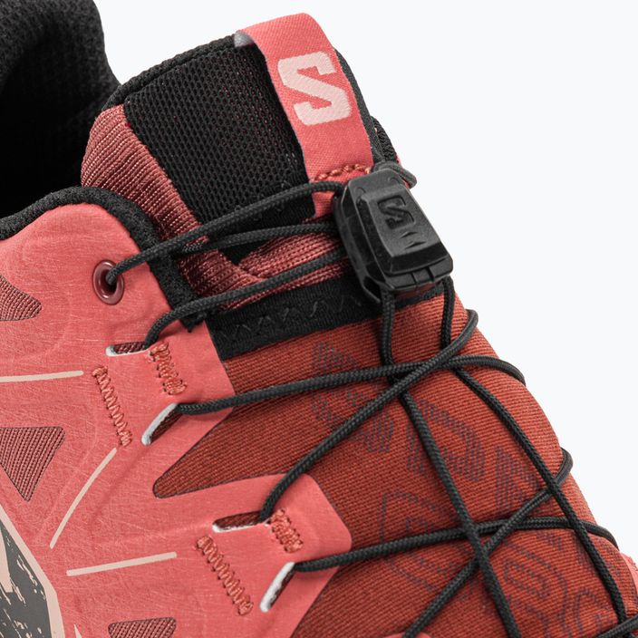 Salomon Speedcross 6 pantofi de alergare pentru femei piele de vacă / negru / trandafir englezesc 11