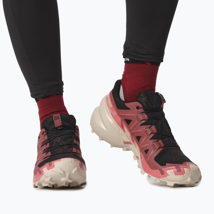 Pantofi de alergare pentru femei Salomon Speedcross 6 GTX negru/cow hide/faded rose 4