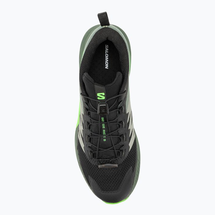Pantofi de alergare pentru bărbați Salomon Sense Ride 5 negru/laurel wreath/gecko verde 9