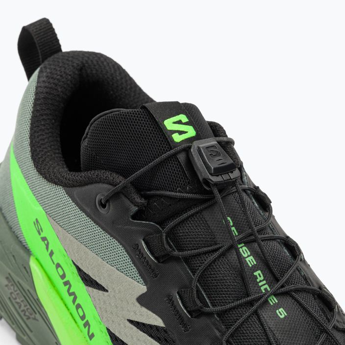 Pantofi de alergare pentru bărbați Salomon Sense Ride 5 negru/laurel wreath/gecko verde 12