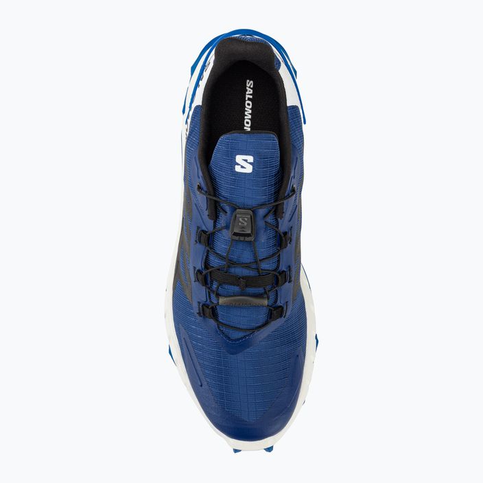 Pantofi de alergare Salomon Supercross 4 albastru print/negru/lapis pentru bărbați 5