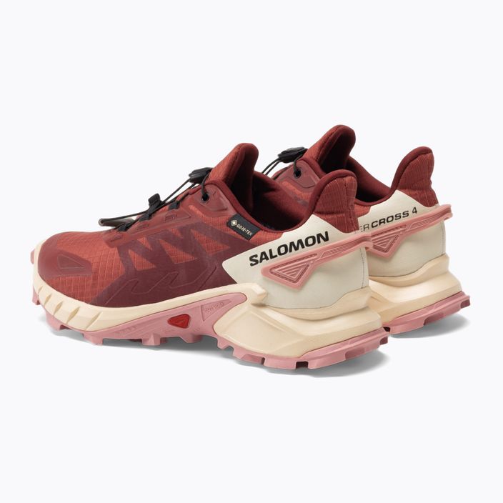 Pantofi de alergare pentru femei Salomon Supercross 4 GTX piele de vacă/syrah/blush 5