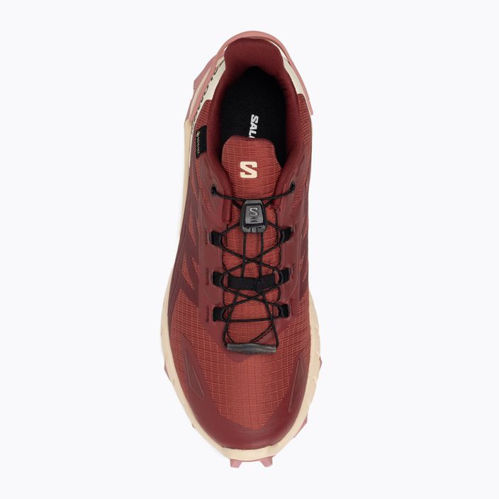 Pantofi de alergare pentru femei Salomon Supercross 4 GTX piele de vacă/syrah/blush 8