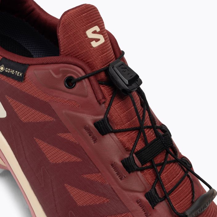 Pantofi de alergare pentru femei Salomon Supercross 4 GTX piele de vacă/syrah/blush 10