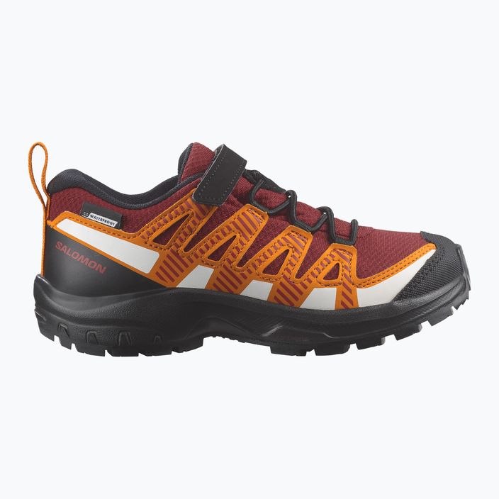 Pantofi de trekking pentru copii Salomon Xa Pro V8 CSWP roșu/negru/opărat pentru copii 12
