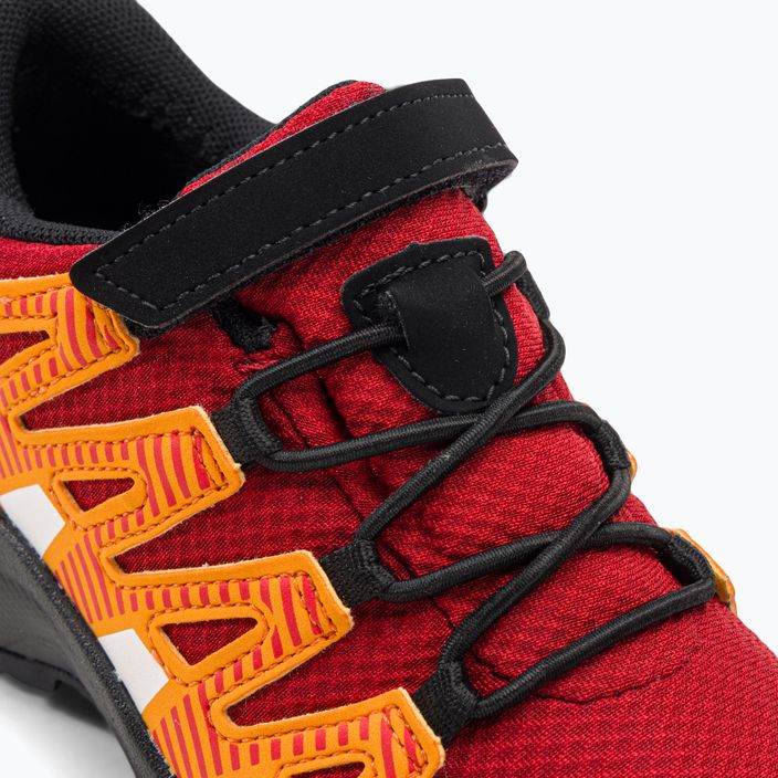 Pantofi de trekking pentru copii Salomon Xa Pro V8 CSWP roșu/negru/opărat pentru copii 8