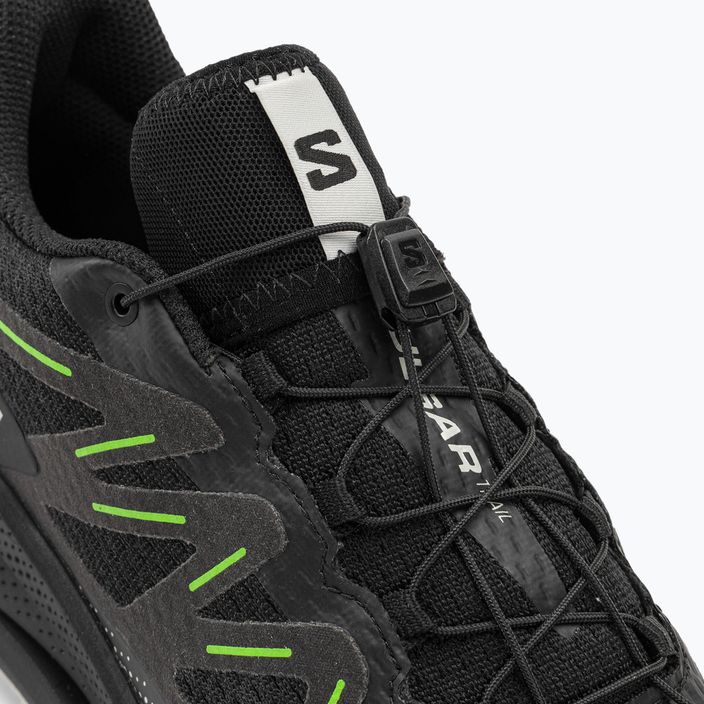 Bărbați Salomon Pulsar Trail pantofi de alergare negru/negru/verde gecko 8