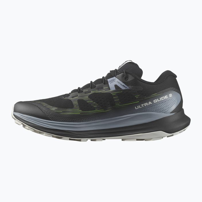 Pantofi de alergare pentru bărbați Salomon Ultra Glide 2 negru/piatră de cremene/gecko verde 13