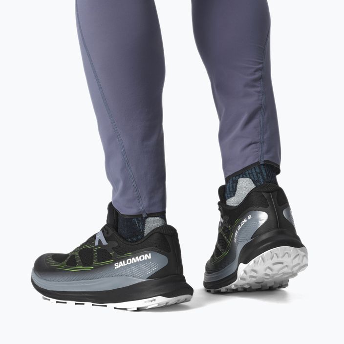 Pantofi de alergare pentru bărbați Salomon Ultra Glide 2 negru/piatră de cremene/gecko verde 18