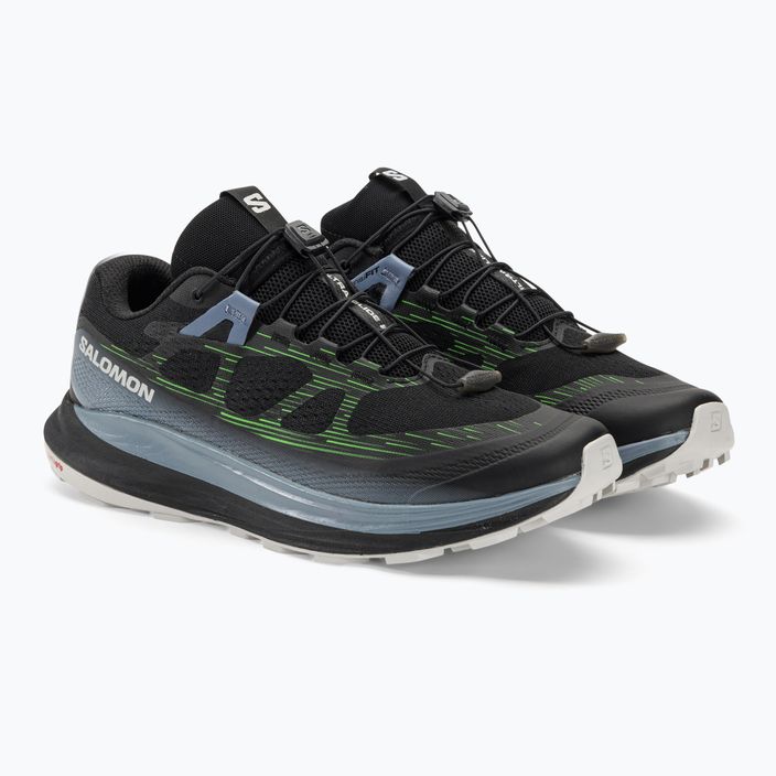 Pantofi de alergare pentru bărbați Salomon Ultra Glide 2 negru/piatră de cremene/gecko verde 4
