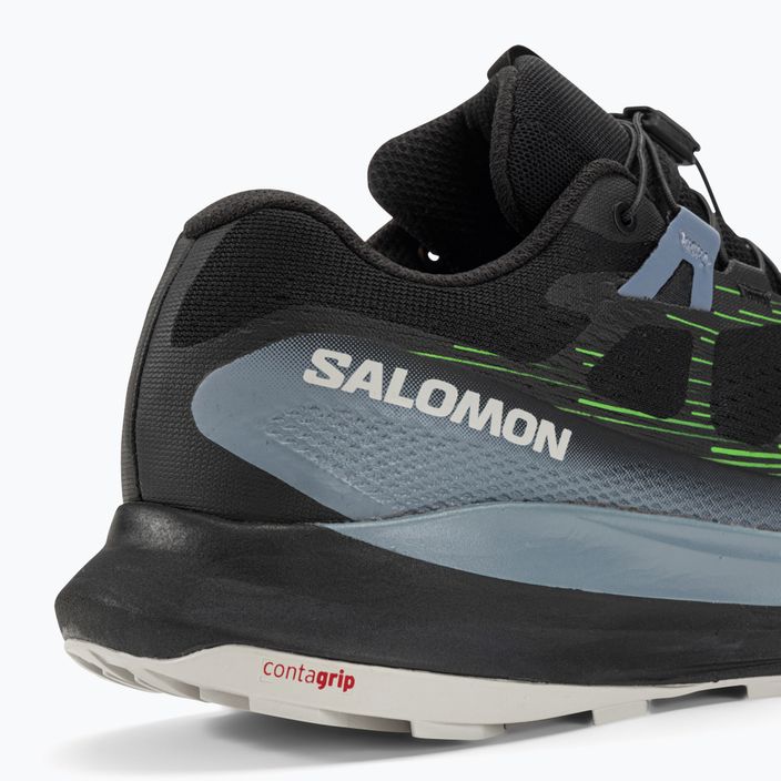 Pantofi de alergare pentru bărbați Salomon Ultra Glide 2 negru/piatră de cremene/gecko verde 9
