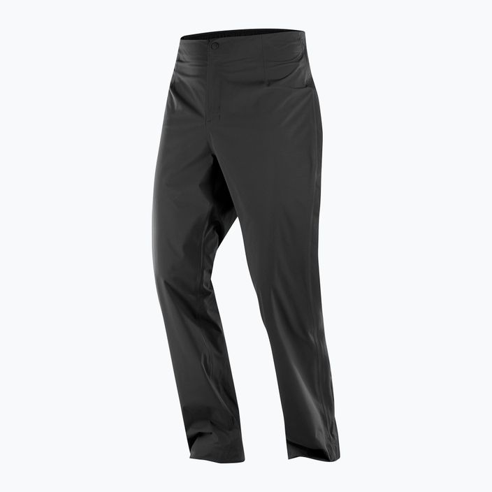 Pantaloni de ploaie pentru bărbați Salomon Outerpath Wp deep black 4