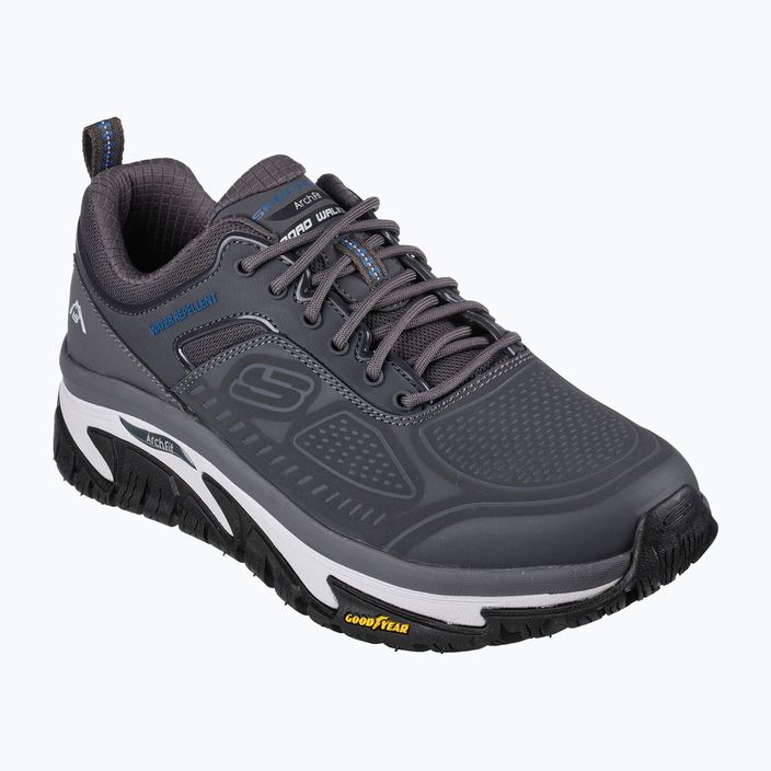 Pantofi de trekking pentru bărbați SKECHERS Arch Fit Road Walker Recon cărbune 11