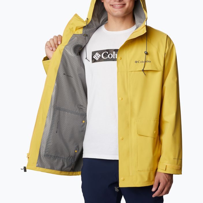 Jachetă de ploaie Columbia Ibex II pentru bărbați, galben 2036921742 4
