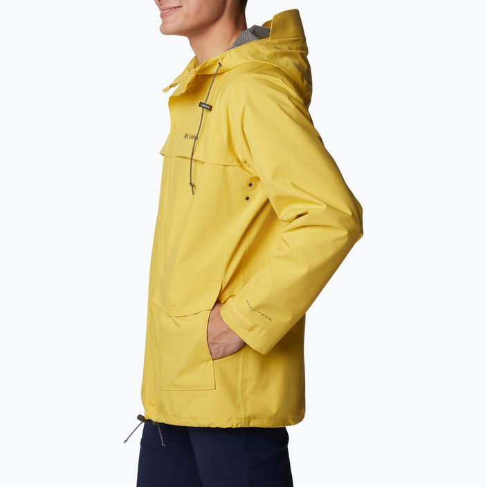 Jachetă de ploaie Columbia Ibex II pentru bărbați, galben 2036921742 5