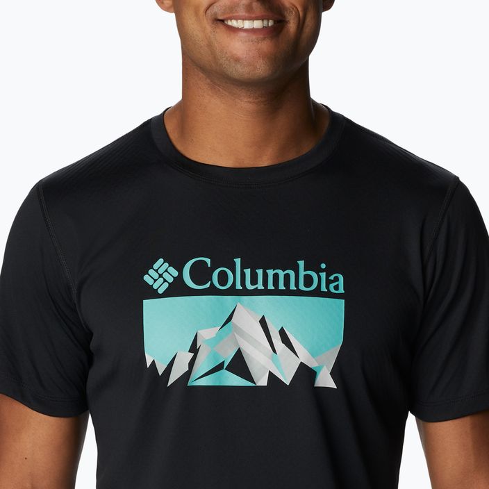 Tricou de trekking pentru bărbați Columbia Zero Rules Grph negru 1533291019 4