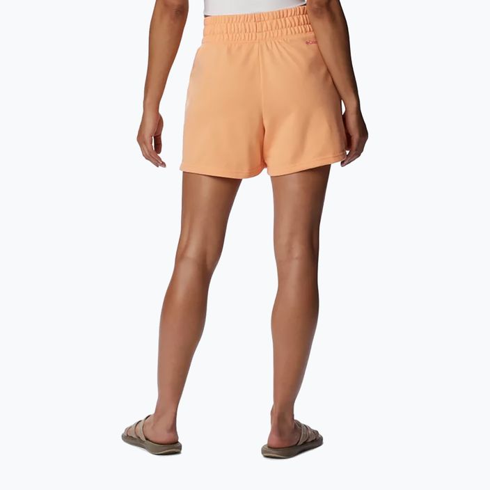 Pantaloni scurți de trekking Columbia Logo III French Terry pentru femei, portocaliu 2032881812 2