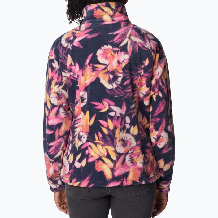 Bluză fleece pentru femei Columbia Benton Springs Printed Fleece roz-bleumarin 2021771 2