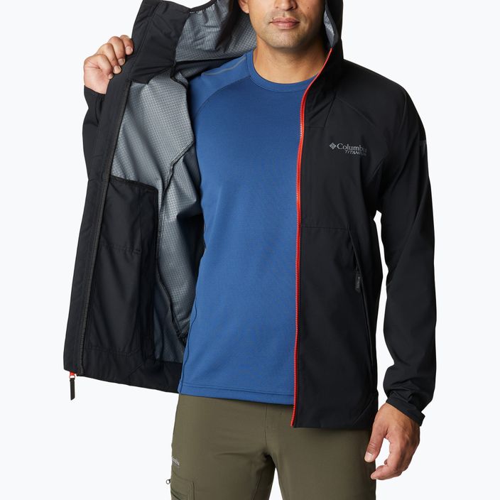 Columbia Platinum Peak jachetă softshell pentru bărbați negru 2034431010 9