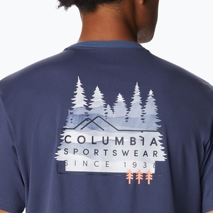 Tricou de trekking pentru bărbați Columbia Legend Trail bleumarin 2036533 5
