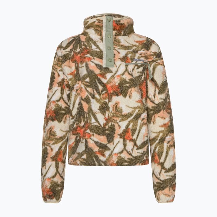 Bluză fleece pentru femei Columbia Helvetia Cropped Half Snap chalk floriculture 2014561194