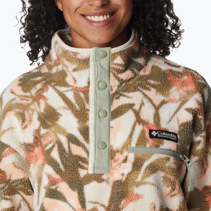 Bluză fleece pentru femei Columbia Helvetia Cropped Half Snap chalk floriculture 2014561194 7
