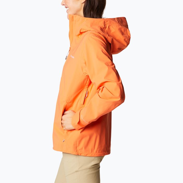 Jachetă de ploaie Columbia pentru femei Omni-Tech Ampli-Dry portocalie 1938973853 7