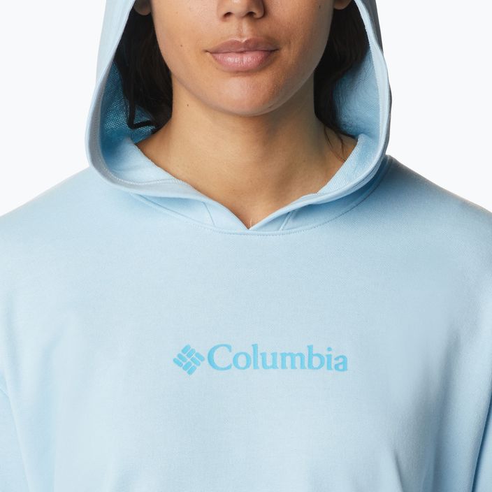 Bluză de antrenament pentru femei Columbia Logo III French Terry albastră 2032871490 4