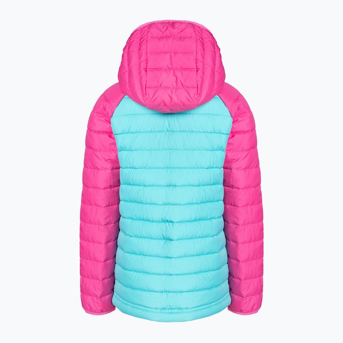 Columbia Powder Lite jachetă cu glugă pentru copii geyser/pink ice 2