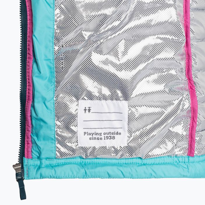 Columbia Powder Lite jachetă cu glugă pentru copii geyser/pink ice 4